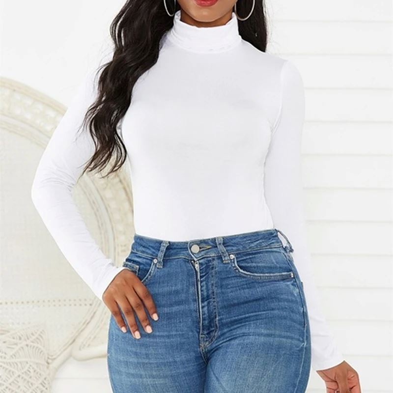 Body Feminino de Manga Longa e Gola Alta: Elegância e Conforto para o Dia a Dia FEMININO - VESTUÁRIO - BODY MANGA LONGA Dm Stores 