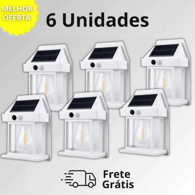 Luminária Refletor Solar com Detector de Movimentos - Ecoflex