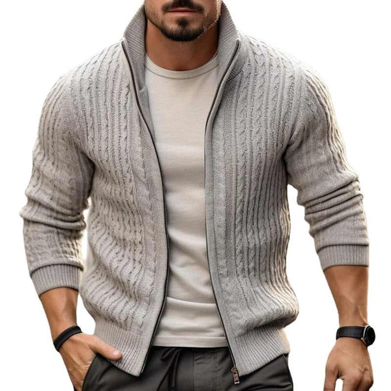 Jaqueta de Malha Grossa Masculina com Gola Alta – O seu novo Clássico para o Frio MASCULINO - JAQUETA - GOLA ALTA Dm Stores 