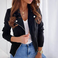 Jaqueta Suede Feminino FEMININO - JAQUETA - JAQUETA SUEDE Dm Stores Preto P 