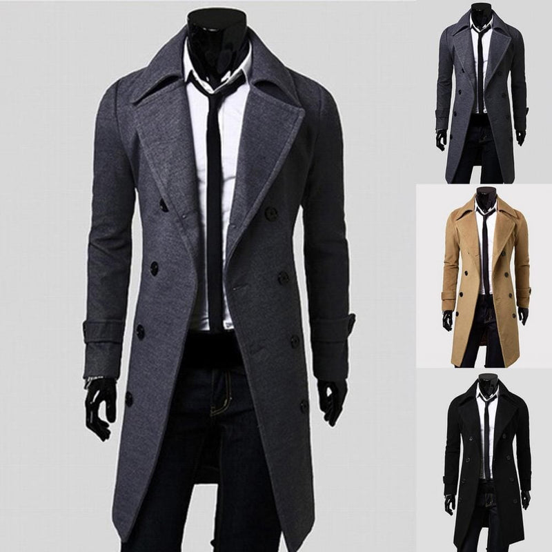Sobretudo Masculino Slim Fit Trespassado: Estilo e Elegância para o Inverno MASCULINO - VESTUÁRIO - SOBRETUDO Dm Stores 