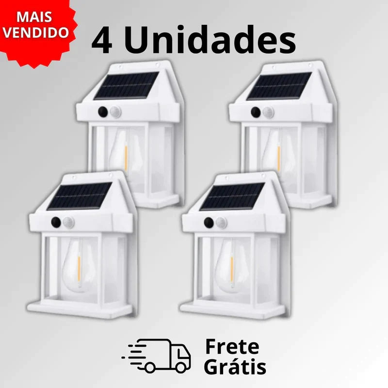 Luminária Refletor Solar com Detector de Movimentos - Ecoflex