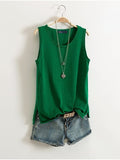 Blusa Regata Alana Roupas (Regata Feminina 1) Dashui Verde M 