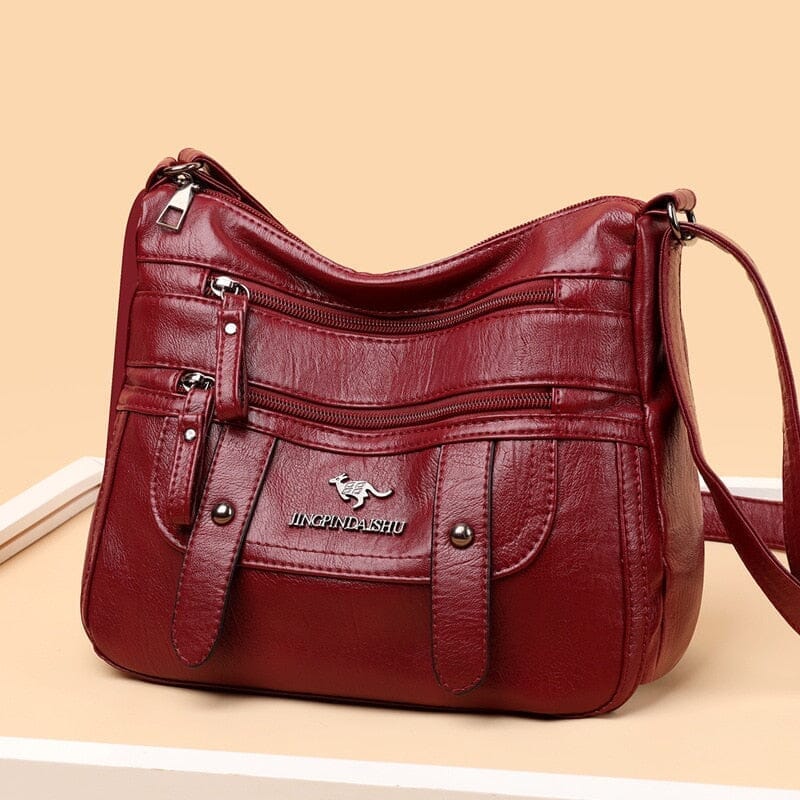 Bolsa Couro Gentle Joias & Acessórios (Bolsa 1) Dashui Vermelho 