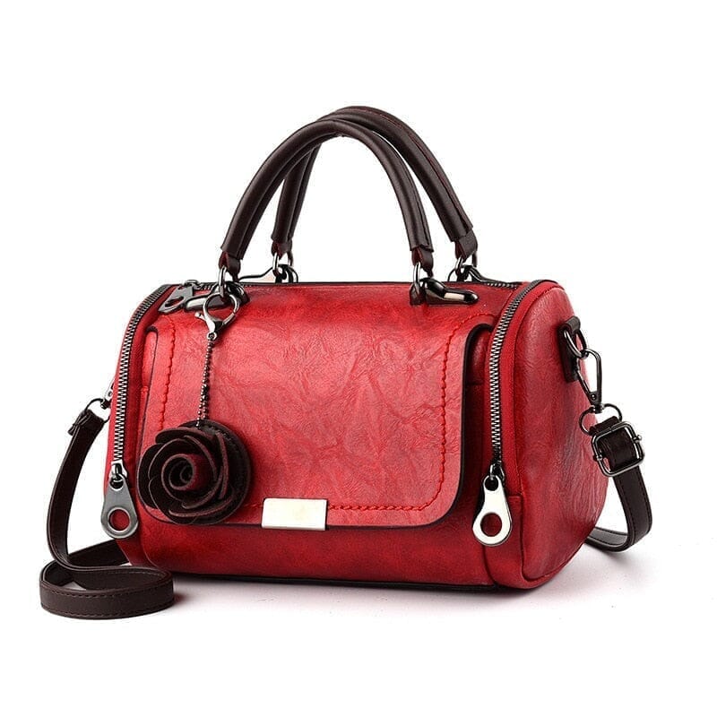 Bolsa Couro Santorini Joias & Acessórios (Bolsa 11) Dashui Vermelho 