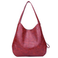 Bolsa De Couro Feminina Mônaco Roupas (Bolsa Feminina 1) Dashui Vinho 