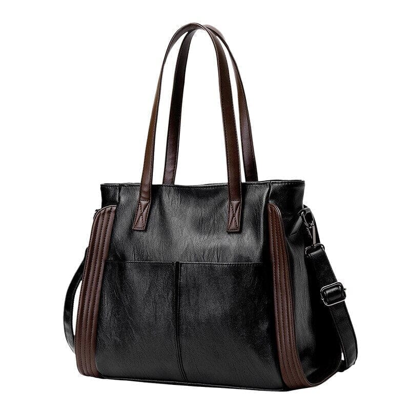 Bolsa de Couro Feminina Sofia Joias & Acessórios (Bolsa 1) Dashui Preto 
