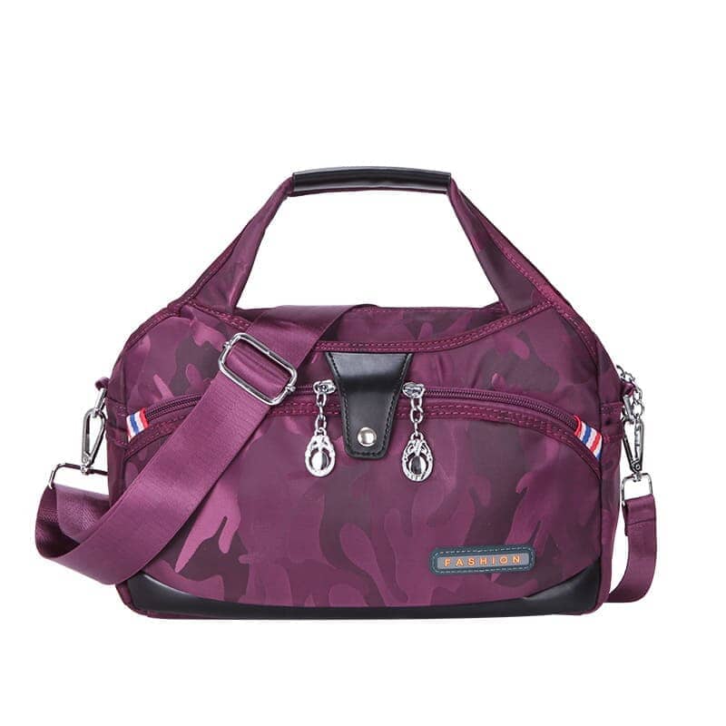 Bolsa Fashion Onlivix - Antifurto - Impermeável Joias & Acessórios (Bolsa 1) Dashui Roxo Camuflado 