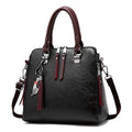 Bolsa Feminina de Couro Aurora Joias & Acessórios (Bolsa 6) Dashui Preta 24X23X13CM 