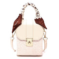Bolsa Pequena Victoria Roupas (Bolsas 2) Dashui Branca e marrom 