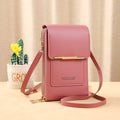 Bolsa Porta Celular Crossbody de Couro Legítimo Joias & Acessórios (Porta Celular 1) Dashui Rose Escuro 