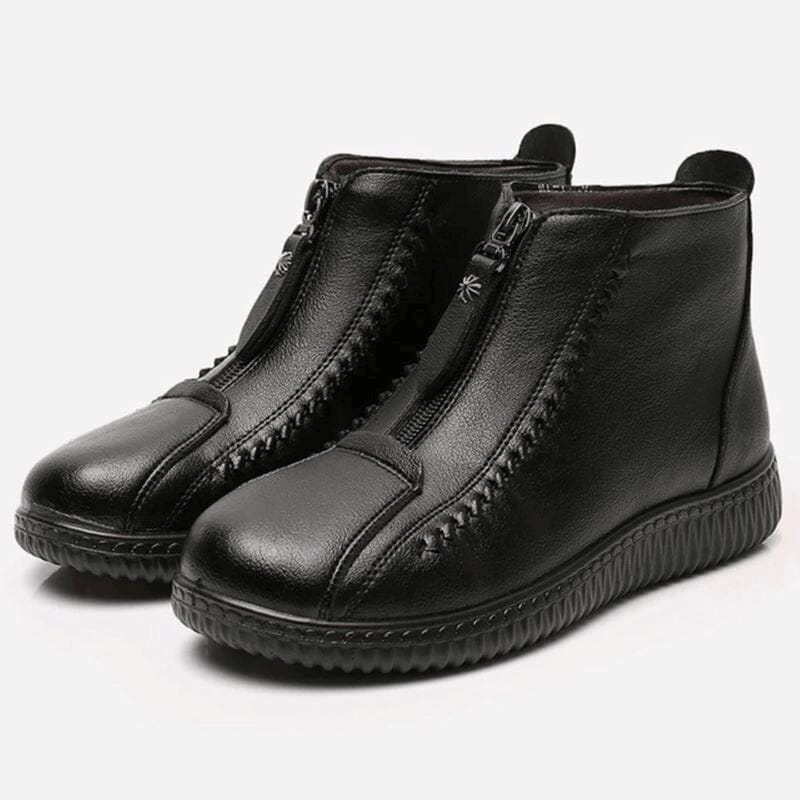 Bota de Inverno Impermeável com Interior Aveludado Hot Comfort Calçados (Bota Femina 10) Dashui Preto 34 