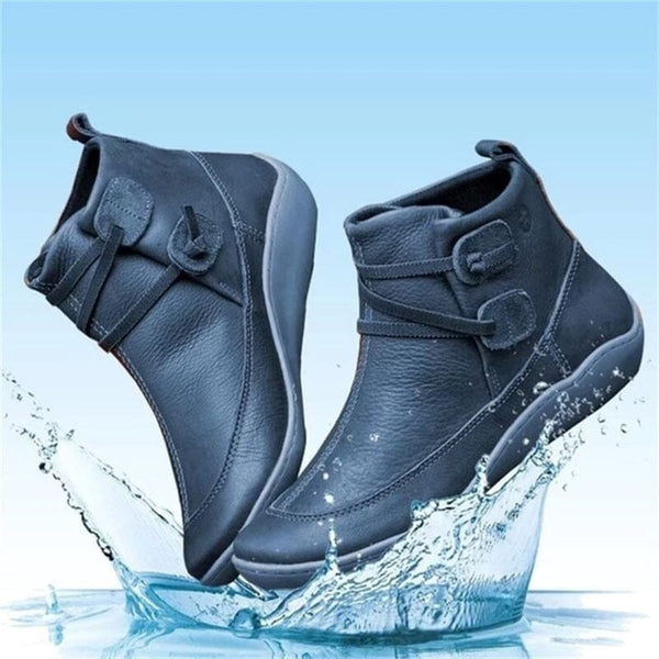 Bota Feminina de Couro Calçados (Bota Feminina 3) Dashui 