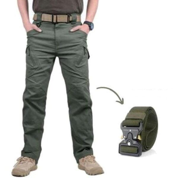 Calça Military Tactical Ultra Resistente e Impermeável + Cinto de BRINDE Roupas (Calças Militar 1) Dm Stores P Verde 