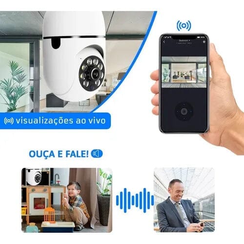 Câmera de Segurança 360º Rotativa SecurityMax Eletrônicos (Câmera 2) Dashui 