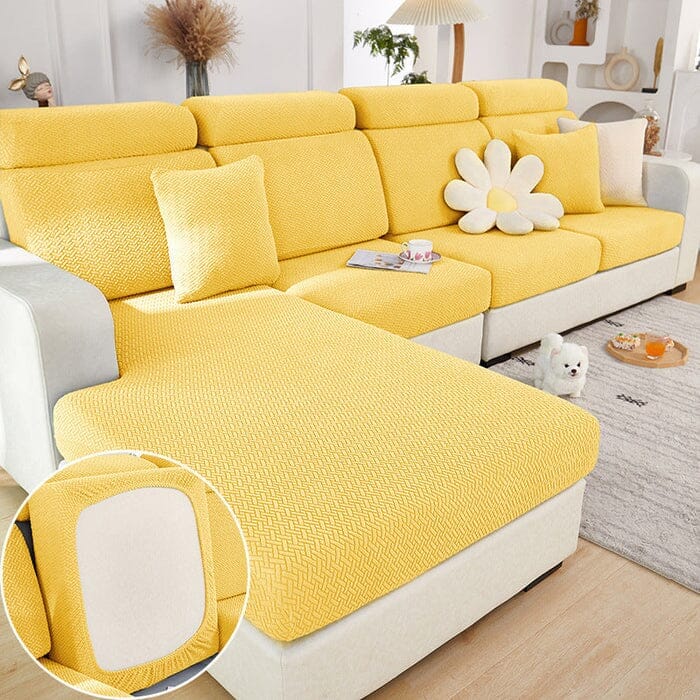 Capa Protetora para Sofá de Alta Qualidade e Fácil Limpeza Casa (Capa de Sofá) Dashui Sofá 2 Lugares Amarelo 