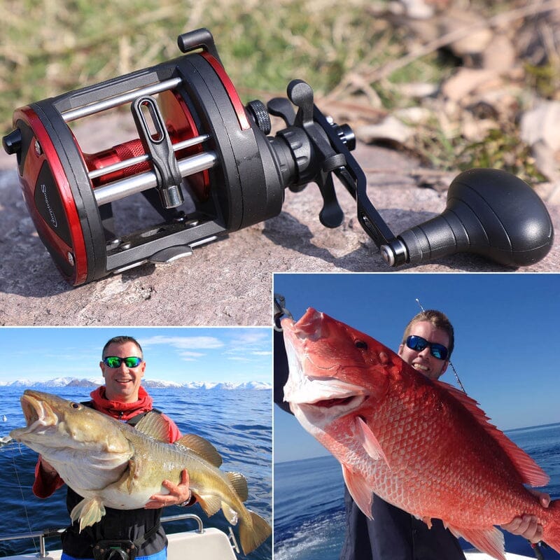 Carretilha de Pesca Perfil Alto - 25kg Max Drag 3+1 Rolamentos Sougayilang Esportes (Carretilha de Pesca 5) Dashui 