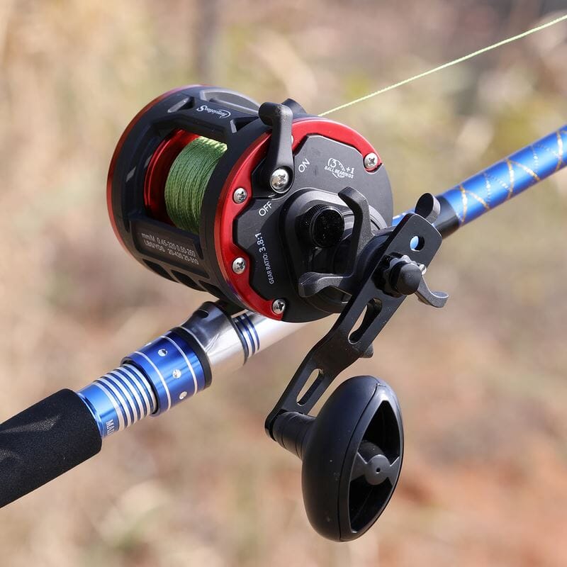 Carretilha de Pesca Perfil Alto - 25kg Max Drag 3+1 Rolamentos Sougayilang Esportes (Carretilha de Pesca 5) Dashui 