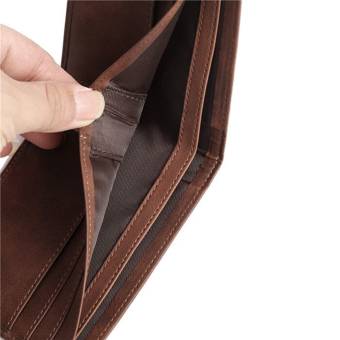 Carteira Masculina de Couro Legítimo Personalizada Joias & Acessórios (Carteira) Dashui 