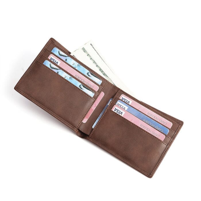 Carteira Masculina de Couro Legítimo Personalizada Joias & Acessórios (Carteira) Dashui 