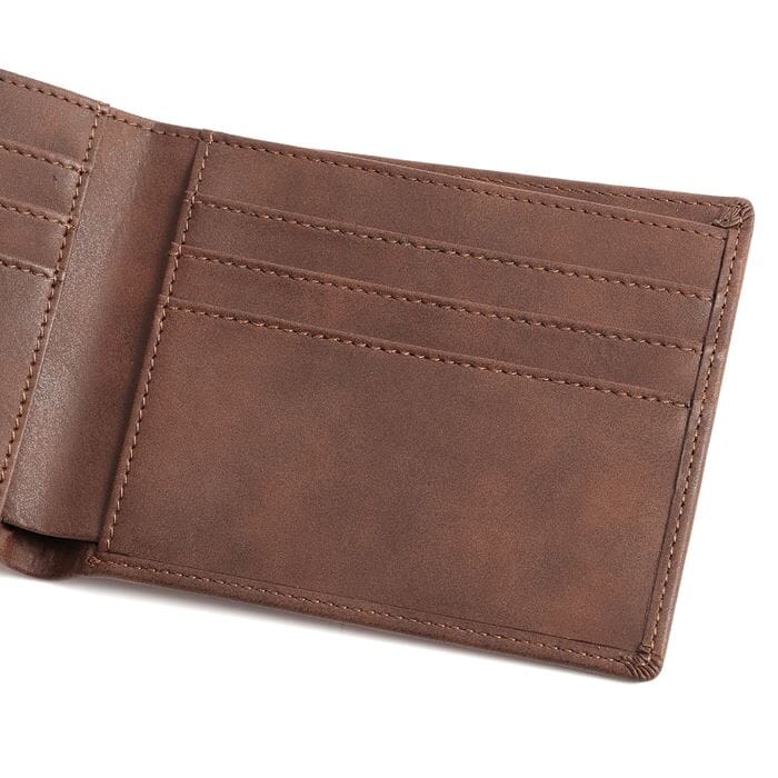 Carteira Masculina de Couro Legítimo Personalizada Joias & Acessórios (Carteira) Dashui 