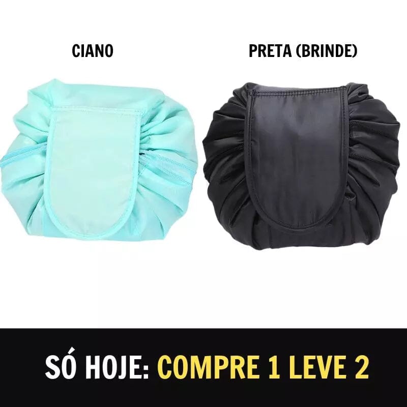 CosmeticBag - A Necessaire Definitiva (COMPRE 1 LEVE 2) Saude & Beleza (Cosméticos 1) Dashui Ciano + Preto 