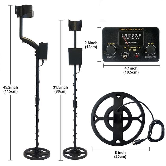 Detector de Metais e Pedras Preciosas Profissional - MagnoDetec Eletrônicos (Detector de metal 1) Dashui 