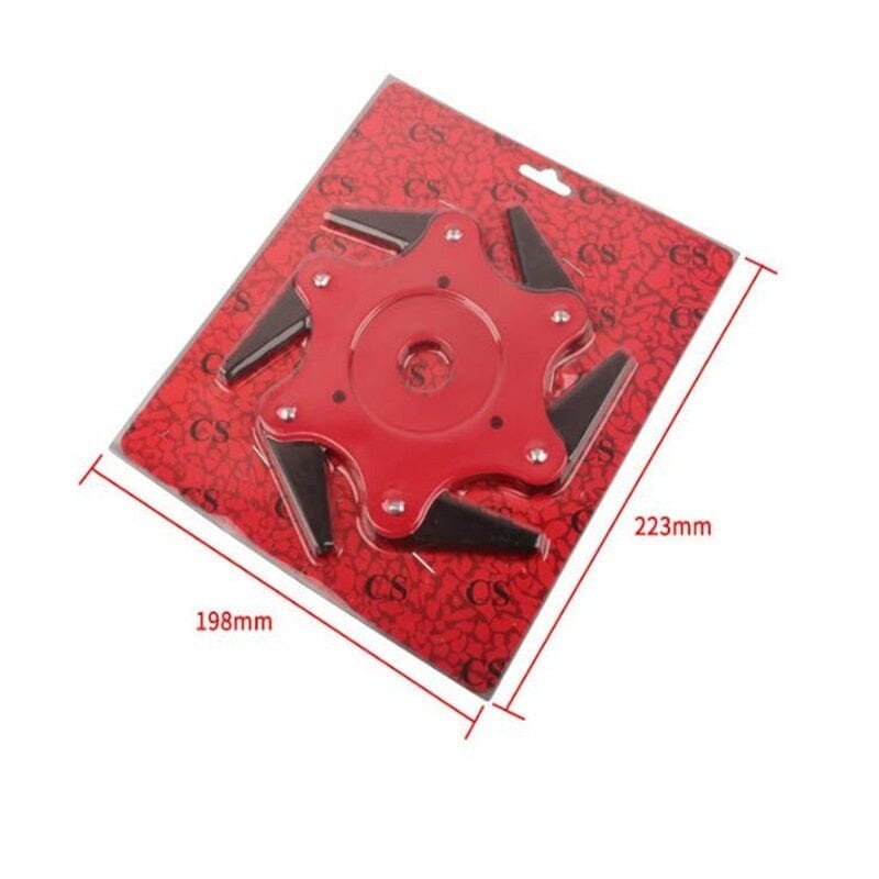 Disco de Corte para Roçadeira Universal com 6 Lâminas de Titânio Diamantado Ferramentas (Disco para roçadeira 1) Dashui 