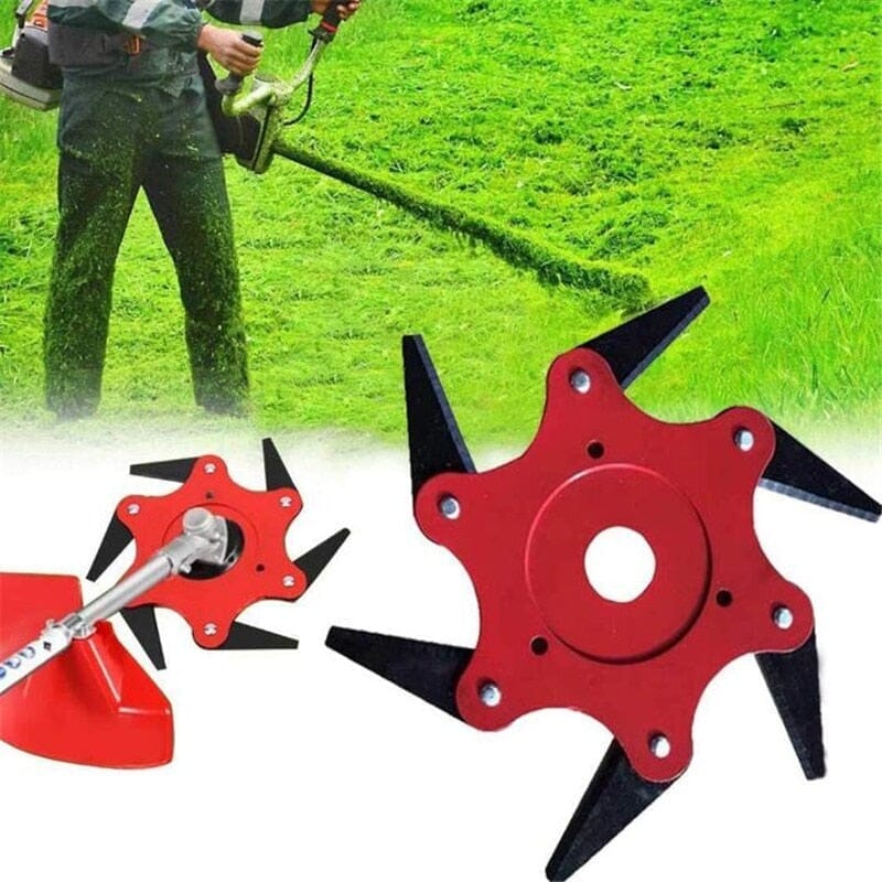 Disco de Corte para Roçadeira Universal com 6 Lâminas de Titânio Diamantado Ferramentas (Disco para roçadeira 1) Dashui 
