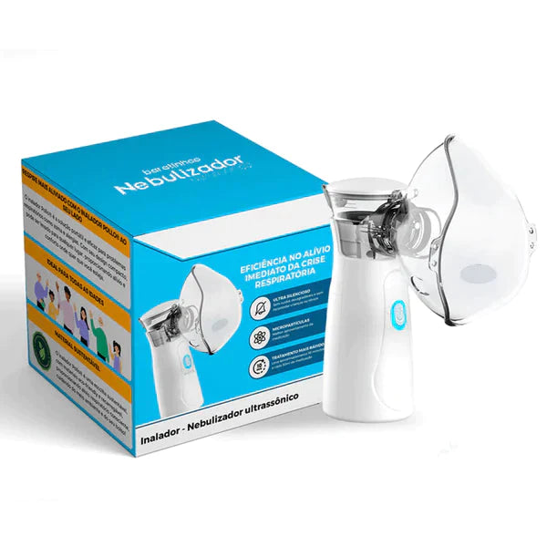 Inalador Nebulizador Portátil e Ultra Silencioso | COMPRE 1 e LEVE 2 Saude & Beleza (Inalador 1) Dm Stores Compre 1 Leve 2 