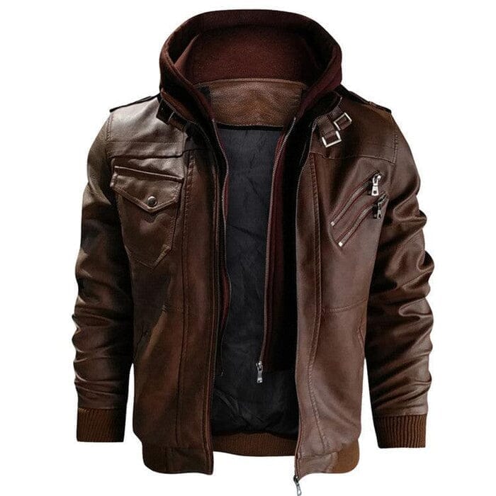 Jaqueta Imponence - Clássica em Couro PU Outono/Inverno 2023 Roupas (Jaqueta Masculina 6) Dashui 