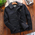 Jaqueta Masculina Classic Flanelada em Algodão / Outono/Inverno 2023 Roupas (Jaqueta Masculina 3) Dashui Azul Escuro PP 