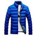 Jaqueta Masculina Impermeável com Forro Interno Aquecido Roupas (Jaqueta Masculina 12) Dashui Azul P 
