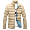 Jaqueta Masculina Impermeável com Forro Interno Aquecido Roupas (Jaqueta Masculina 12) Dashui Bege P 