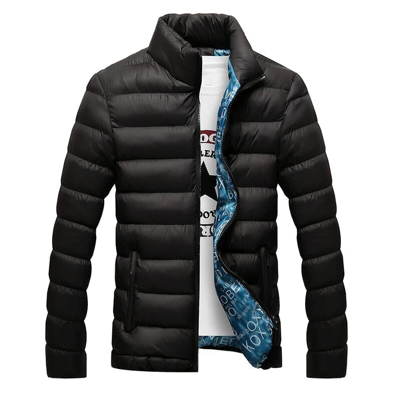 Jaqueta Masculina Impermeável com Forro Interno Aquecido Roupas (Jaqueta Masculina 12) Dashui Preto P 