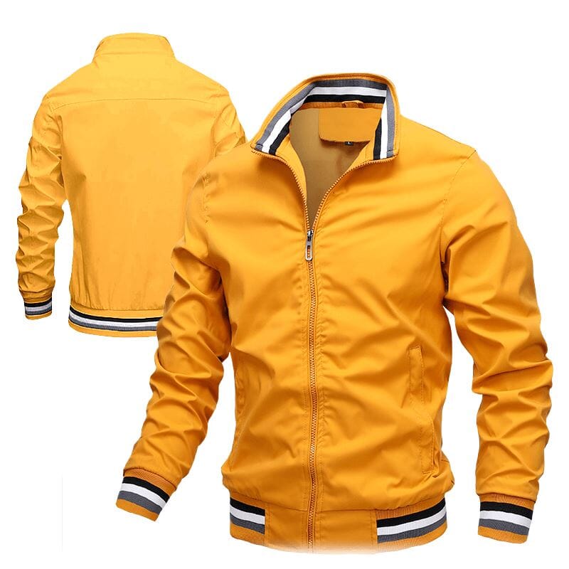 Jaqueta Masculina Social Elegante Roupas (Jaqueta Masculina 15) Dashui Amarelo PP 