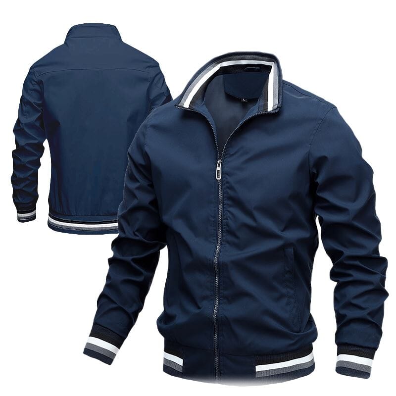 Jaqueta Masculina Social Elegante Roupas (Jaqueta Masculina 15) Dashui Azul Marinho PP 