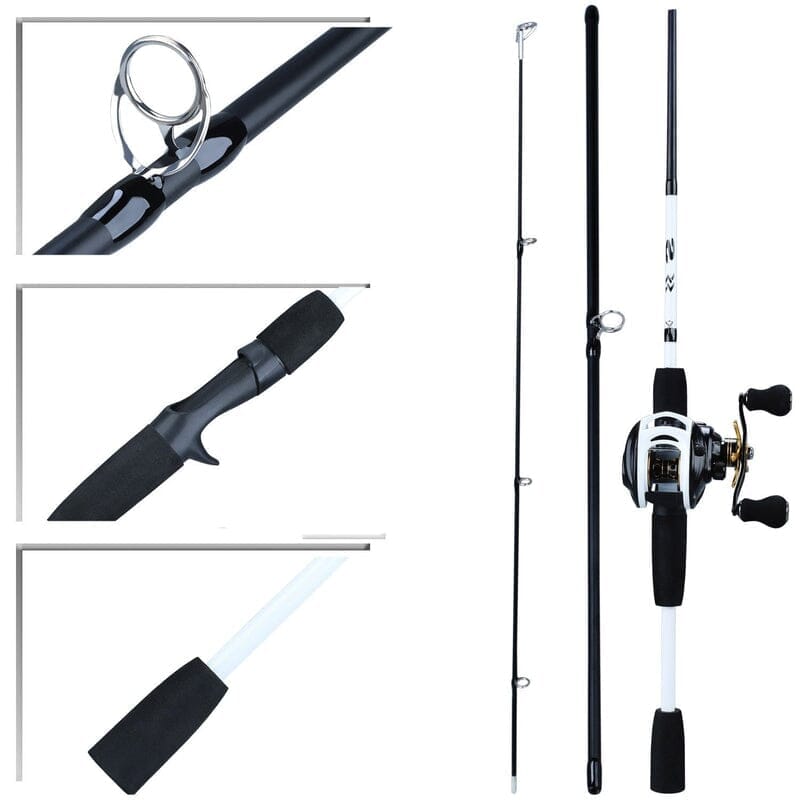 Kit de Pesca Carretilha Premium 10 Rolamentos + Vara Premium Esportes (Carretilha de Pesca 4) Dashui 