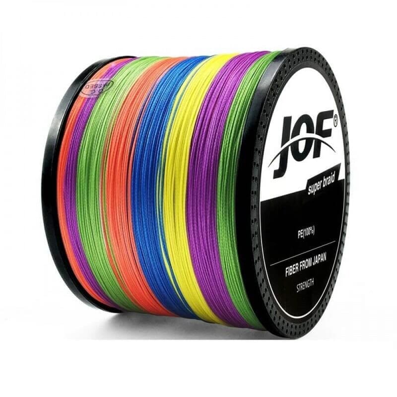 Linha de Pesca Multifilamento 8 Fios 300 Metros JOF Esportes (Linha de pesca 1) Dashui 300 Metros-0.23mm Multicolorida 