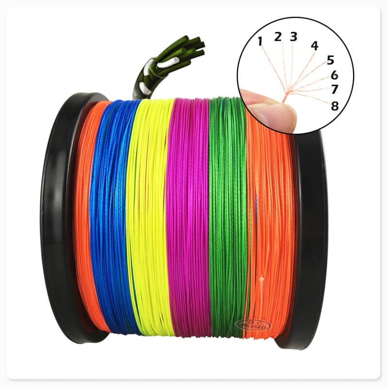 Linha de Pesca Multifilamento 8 Fios 300 Metros JOF Esportes (Linha de pesca 1) Dashui 