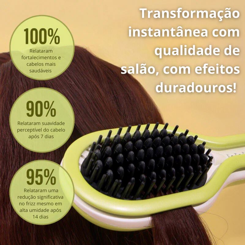 LisseLux - Escova Alisadora Profissional Saude & Beleza (Escova de cabelo 3) Dm Stores 