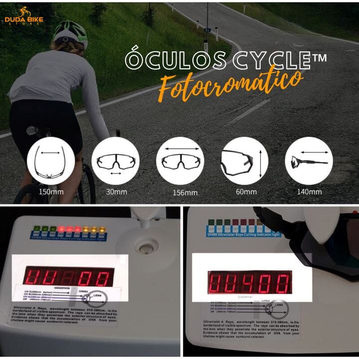 Óculos Fotocromático Cycle Óculos (óculos para ciclismo) Dashui 