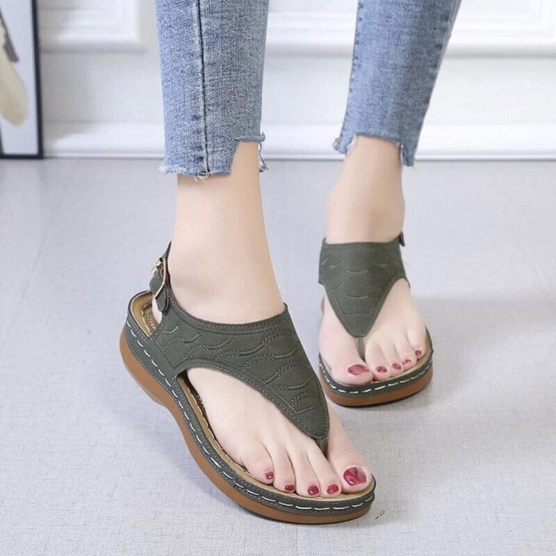 Sandália Feminina Ortopédica Calçados (Sandália Feminina 10) Dashui 