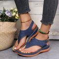 Sandália Feminina Ortopédica Calçados (Sandália Feminina 10) Dashui 33 Azul 