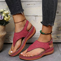 Sandália Feminina Ortopédica Calçados (Sandália Feminina 10) Dashui 33 Vermelho 