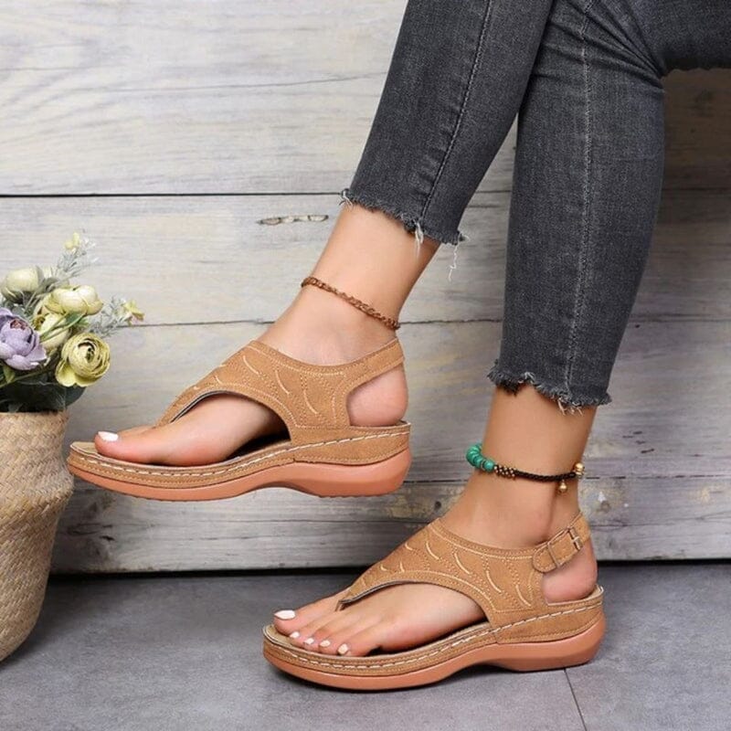 Sandália Feminina Ortopédica Calçados (Sandália Feminina 10) Dashui 