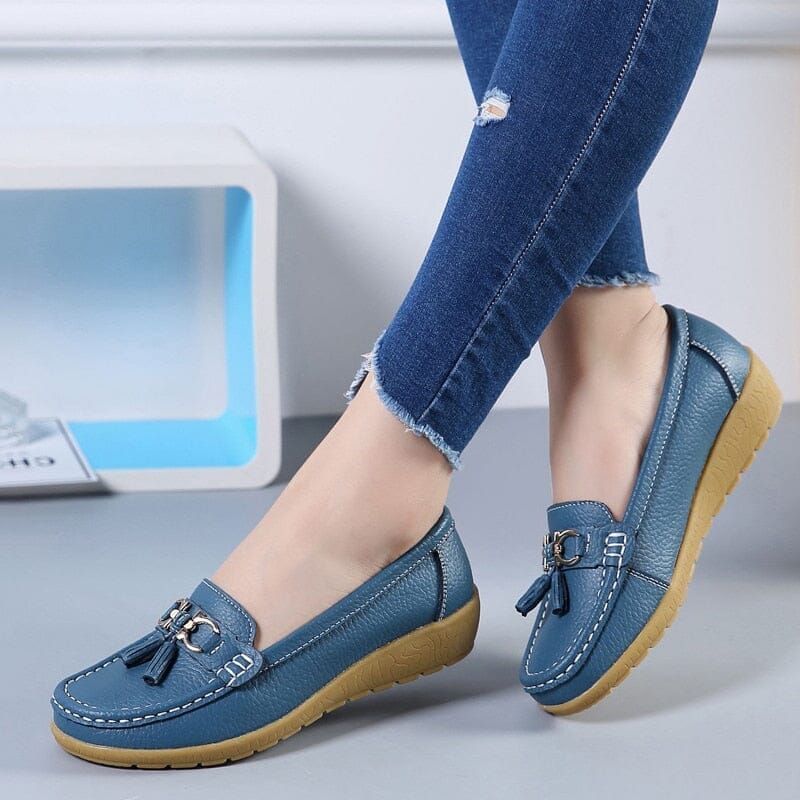 Sapato Ortopédico Monalise Calçados (Sapatilha Feminina 1) Dashui Azul Escuro 33 
