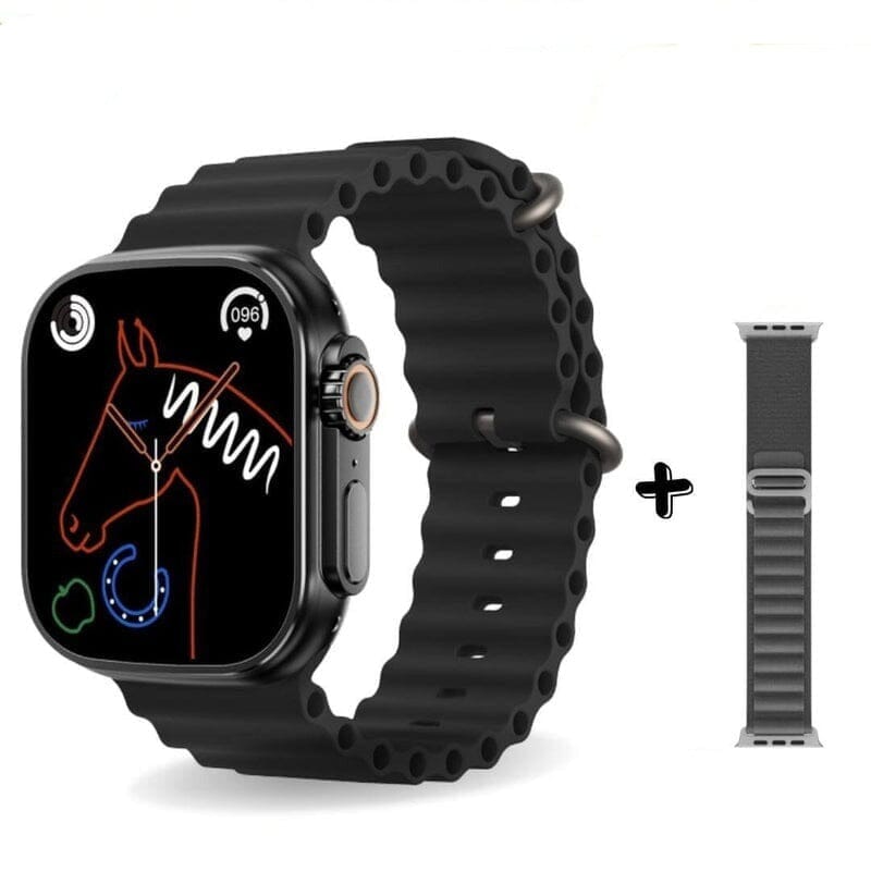 Smartwatch Serie 8 Ultra Pulseira Extra Joias & Acessórios (Smartwatch 1) Dashui Preto 