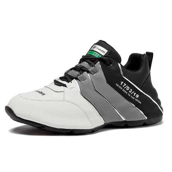 Tênis De Couro Vector Calçados (Tênis Masculino 1) Dashui Preto e Branco 37 