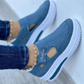 Tênis Feminino Casual Respirável - Soft Calçados (Tênis Feminino 9) Dashui Azul 35 